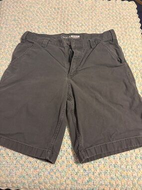 Carhartt Men's Dark Gray Flat Front Casual Shorts